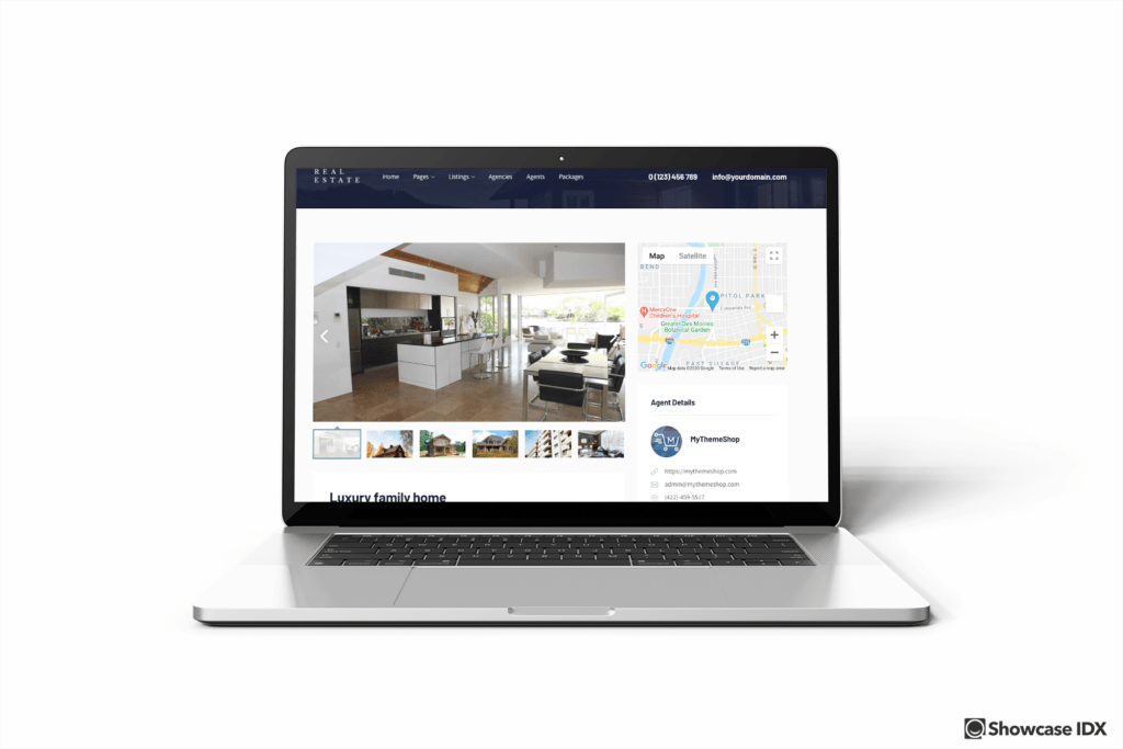 Schema WordPress theme, great for real estate websites