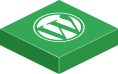 Isometric WordPress Icon